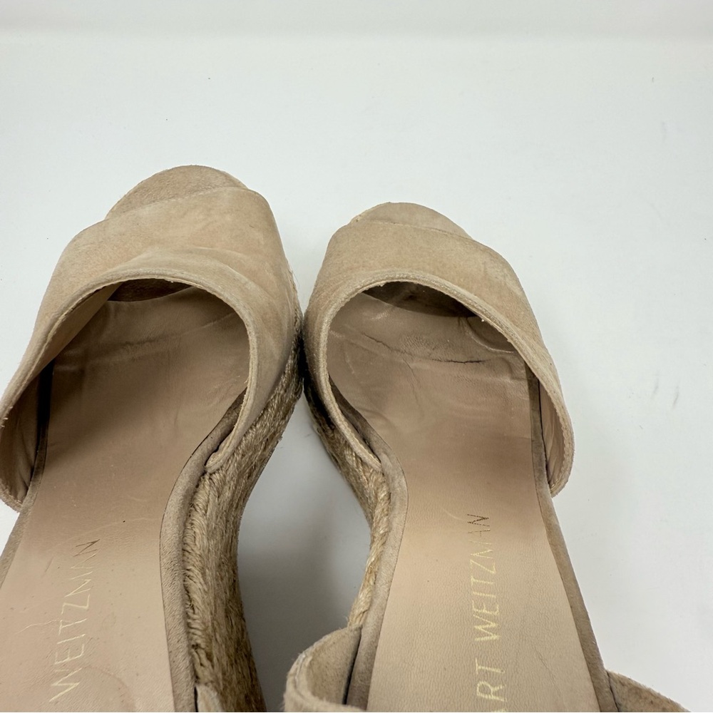 Stuart Weitzman Sohojute Wedge Sandal Sz US 9 - Picture 12 of 14